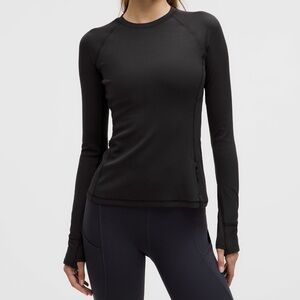 It’s rulu ribbed long-sleeve shirt black size small